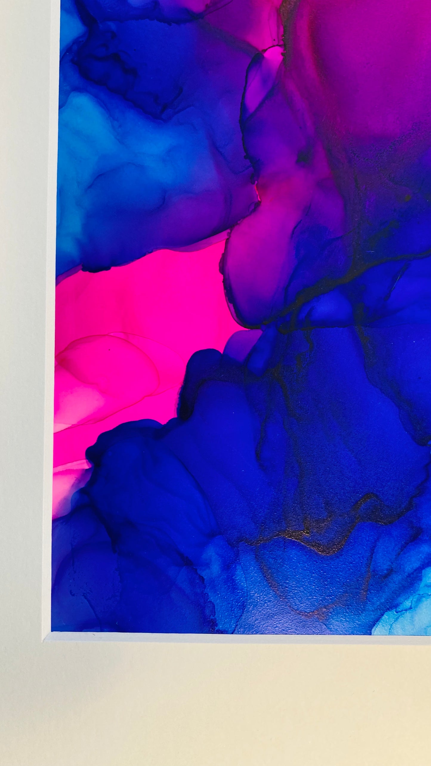 PInk and Blue Alcohol Ink