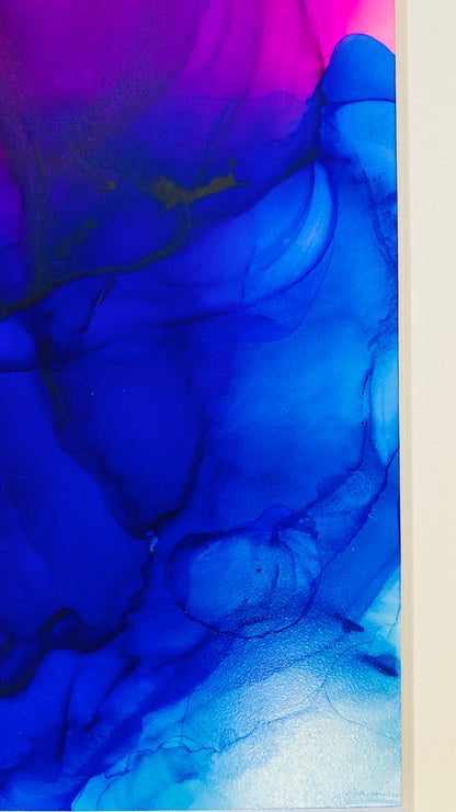 PInk and Blue Alcohol Ink