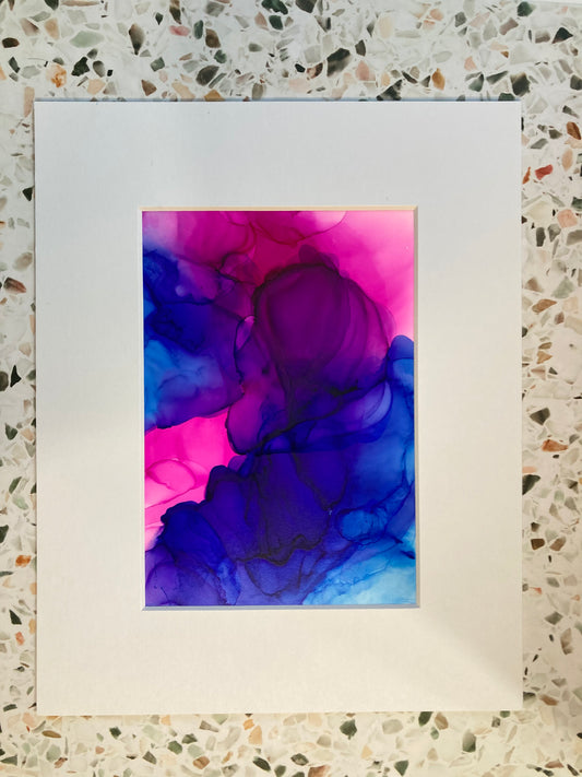 PInk and Blue Alcohol Ink