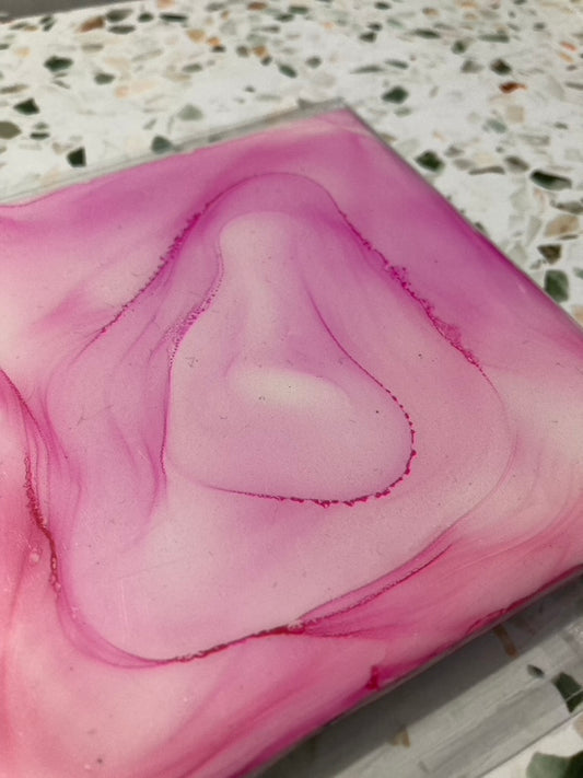 Pink Tile Coaster